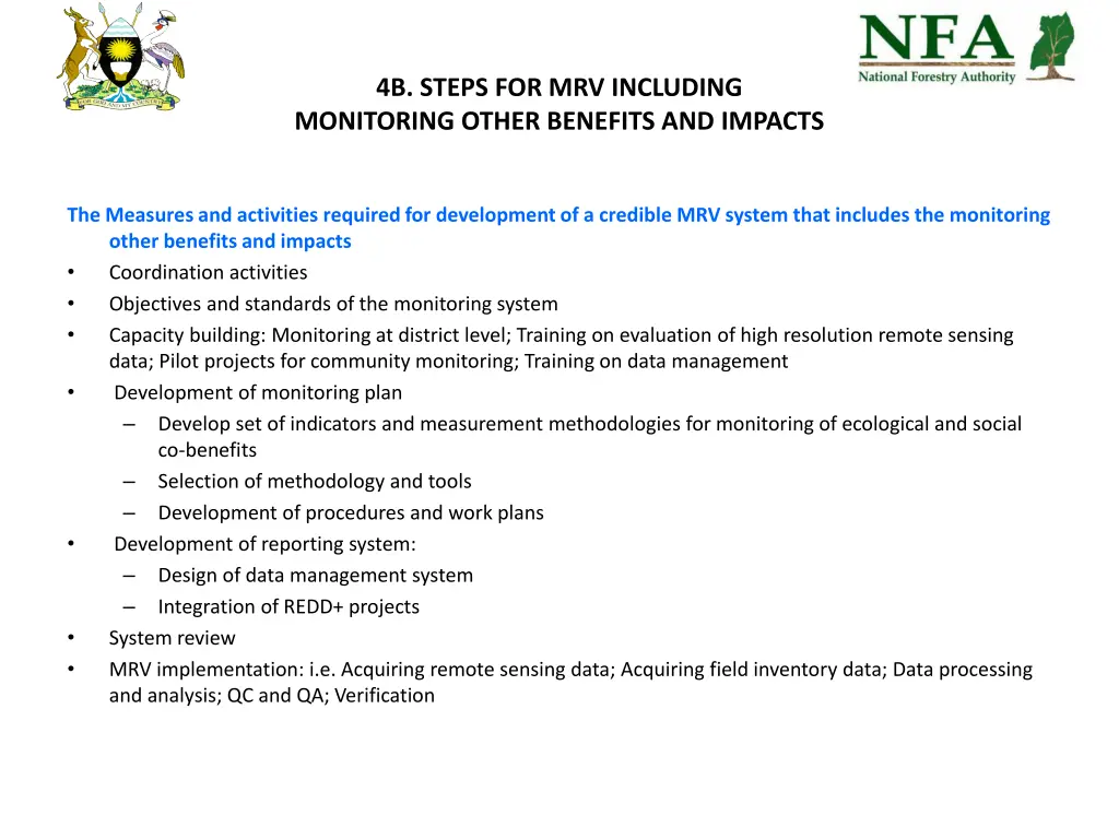 4b steps for mrv including monitoring other