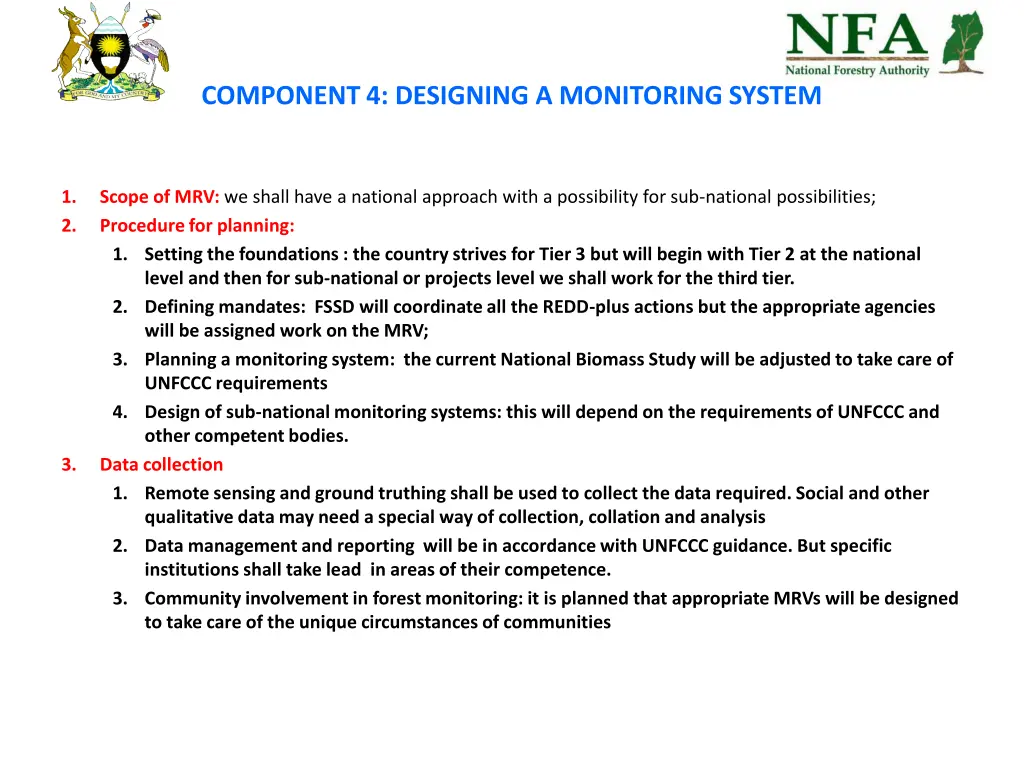 component 4 designing a monitoring system