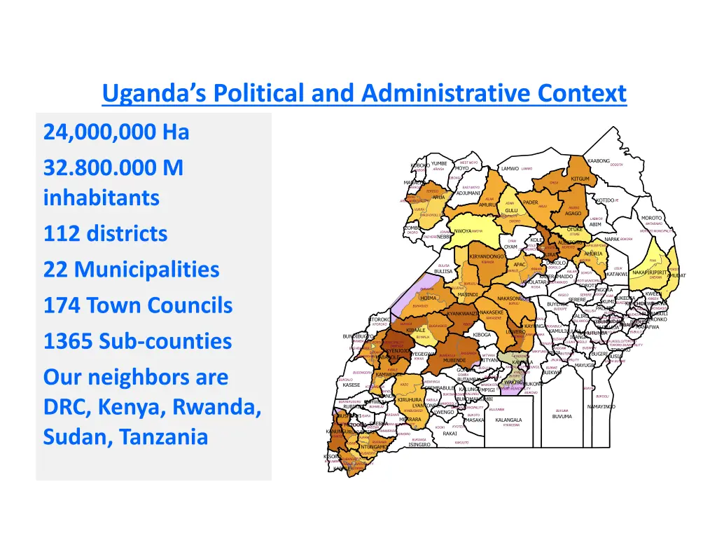 uganda s political and administrative context