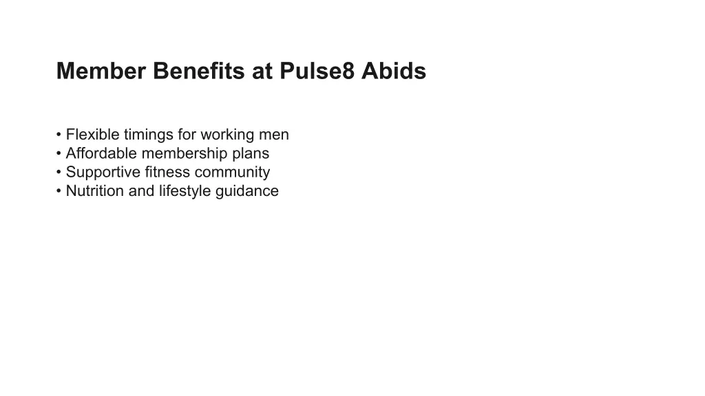 member benefits at pulse8 abids