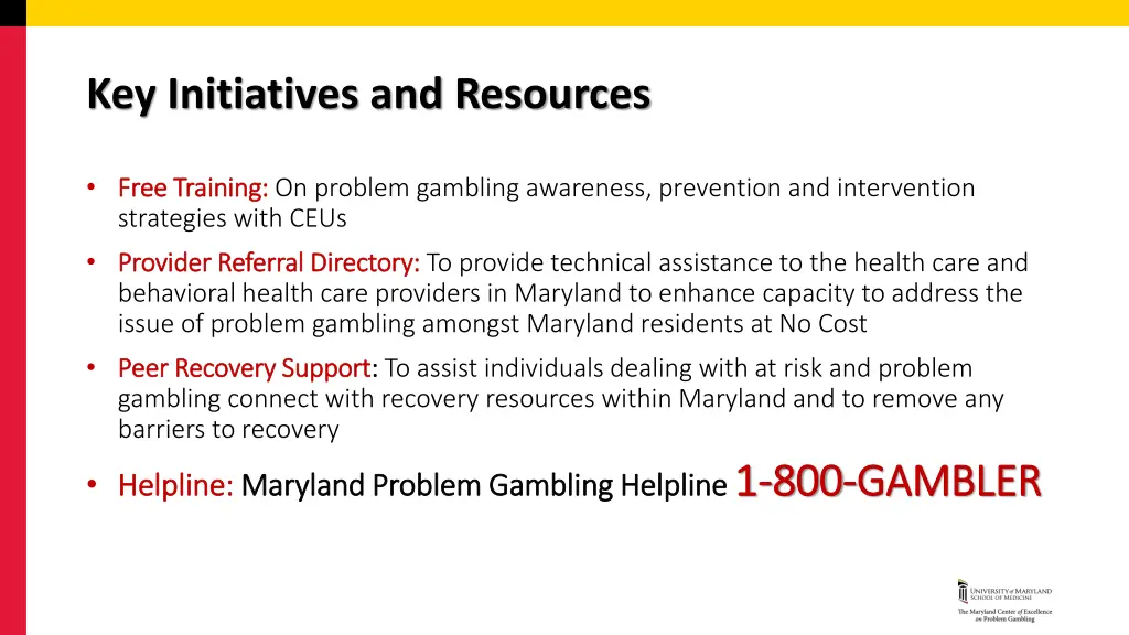 key initiatives and resources 1