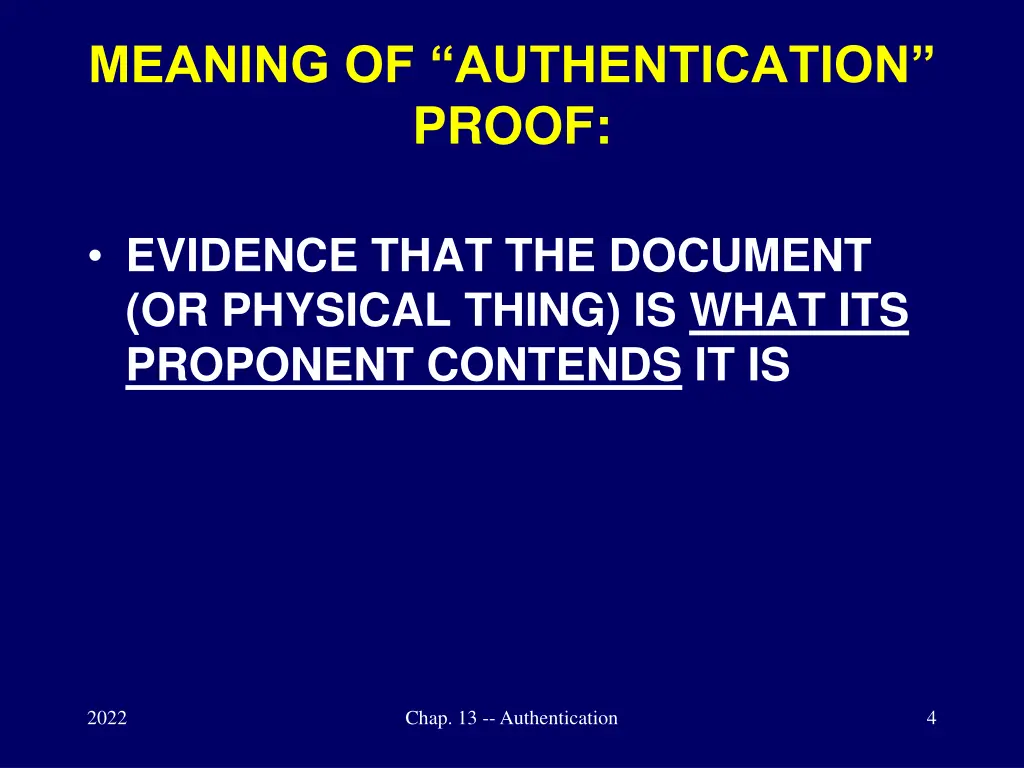 meaning of authentication proof
