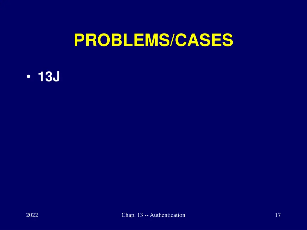problems cases 1