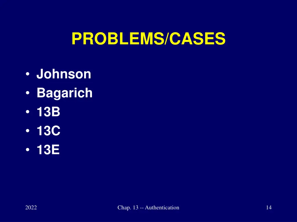 problems cases
