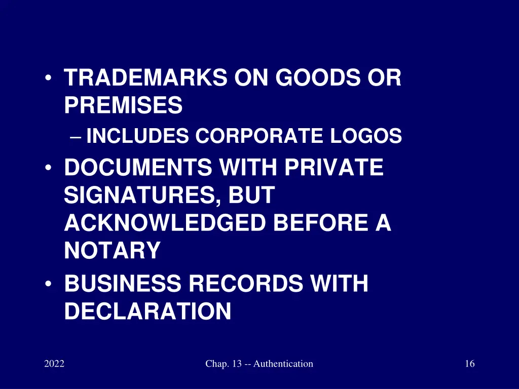 trademarks on goods or premises includes
