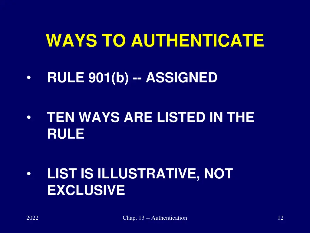 ways to authenticate