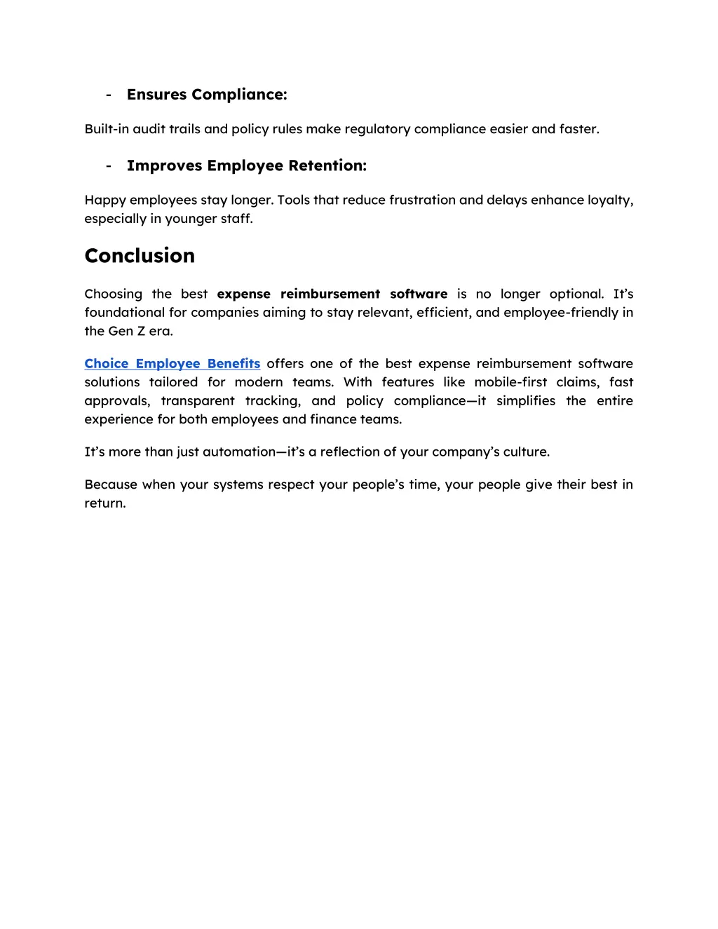 ensures compliance