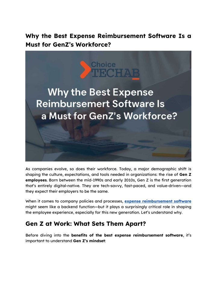 why the best expense reimbursement software