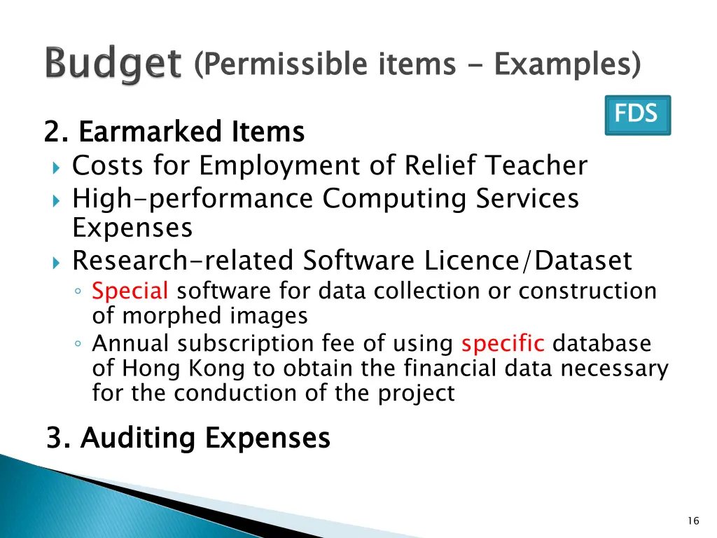 permissible items 4