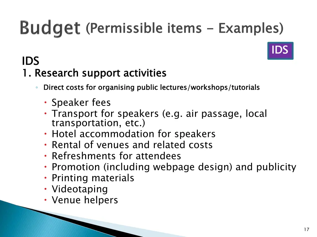 permissible items 5