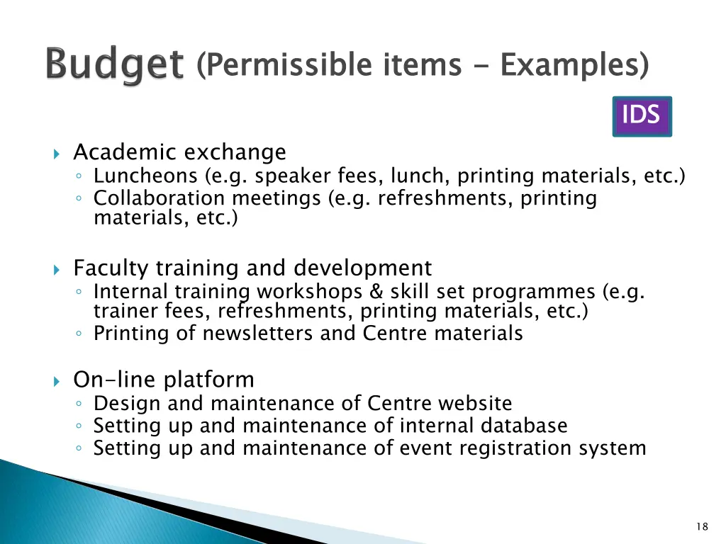 permissible items 6