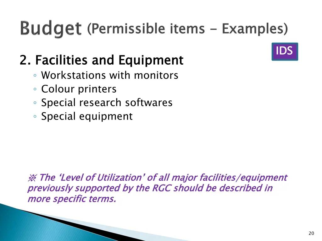 permissible items 8