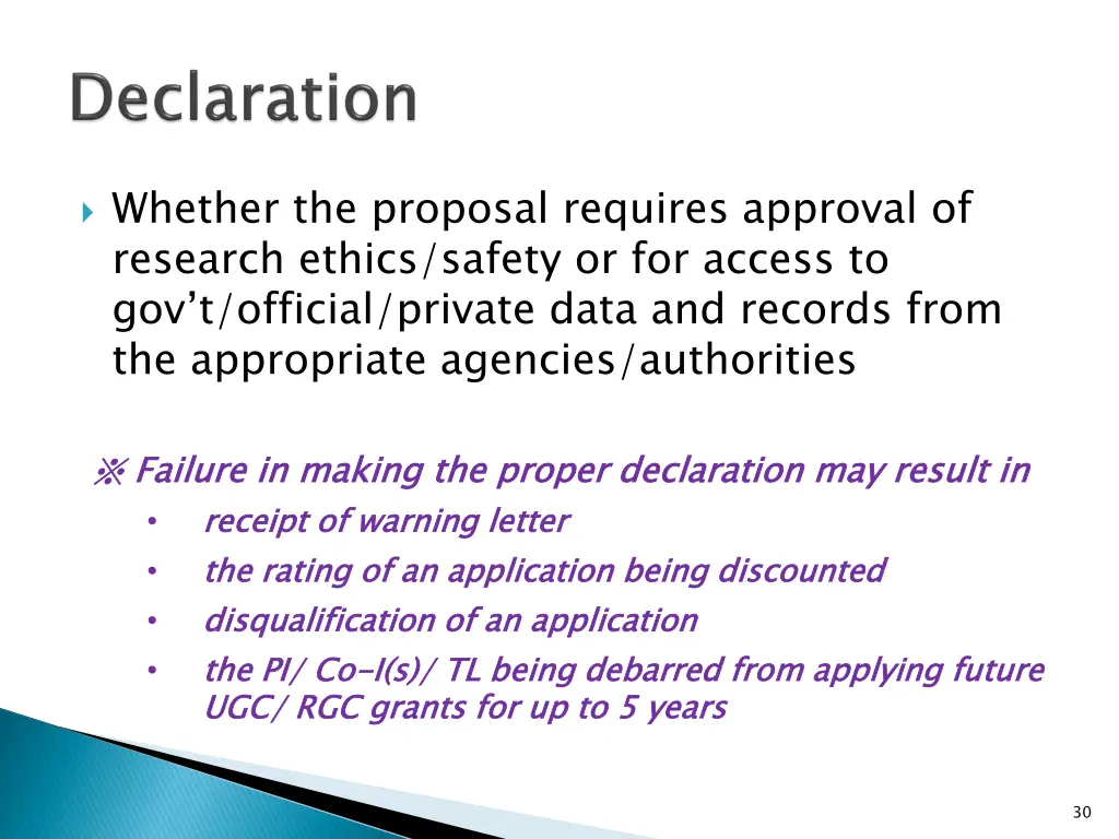 whether the proposal requires approval