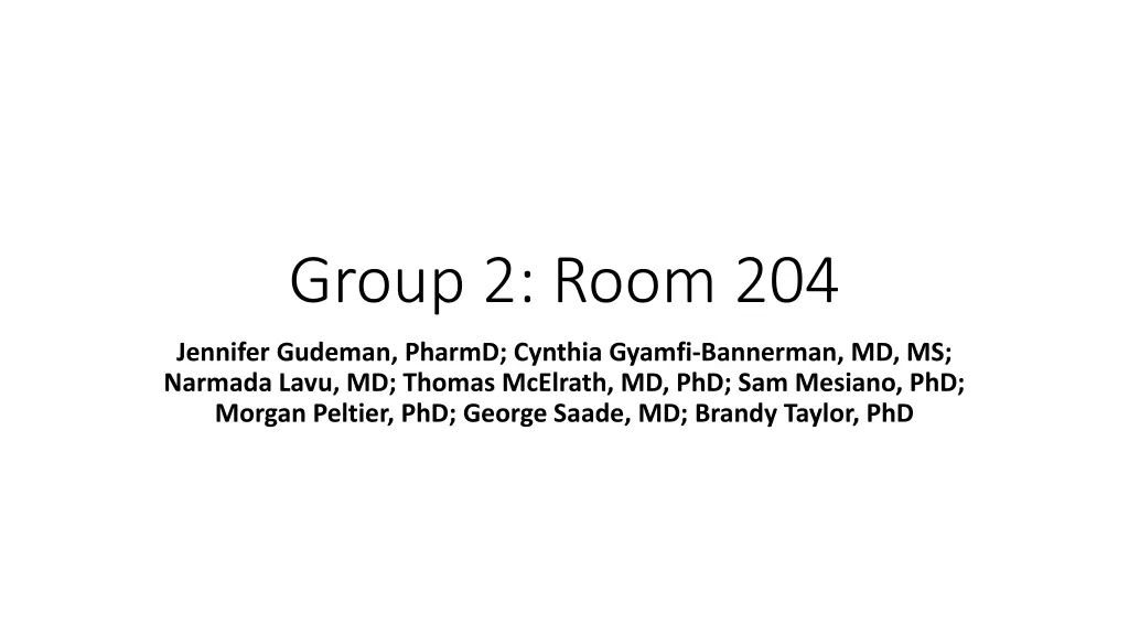 group 2 room 204