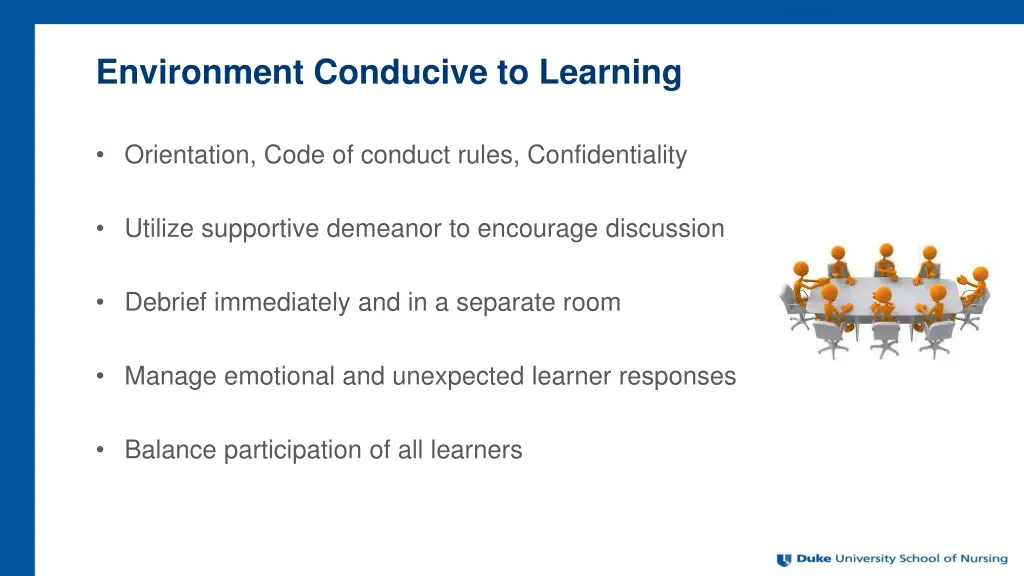 environment conducive to learning