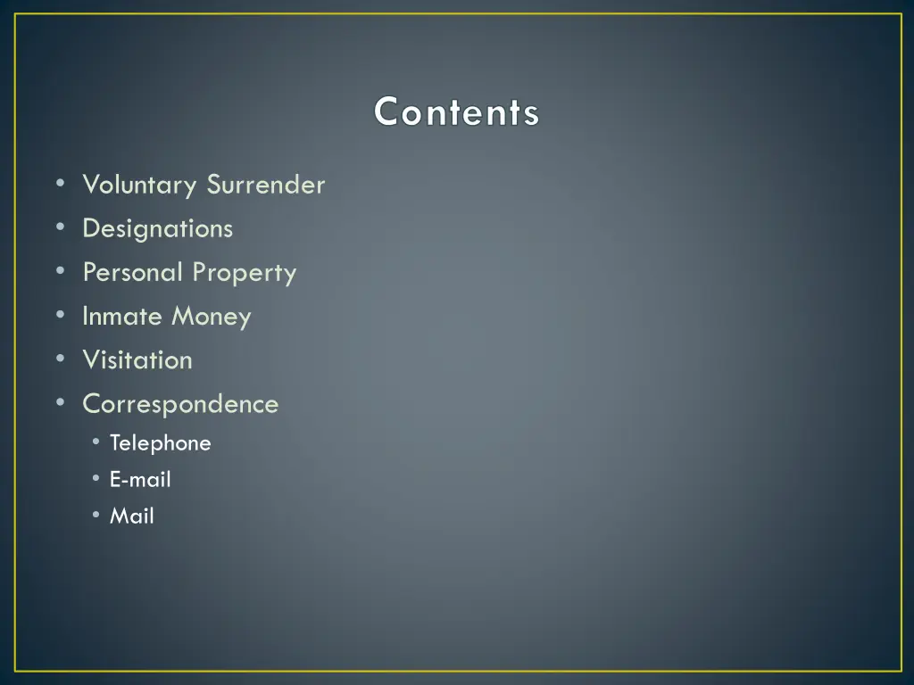 contents