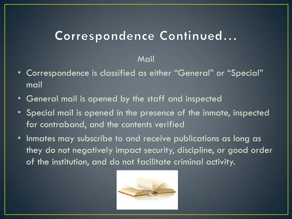 correspondence continued 1