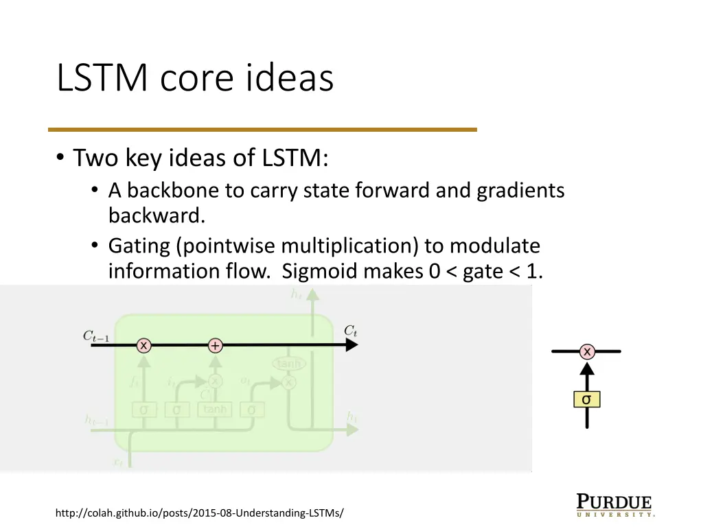 lstm core ideas