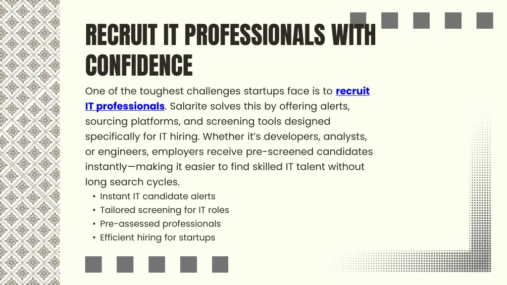 recruit it professionals with confidence