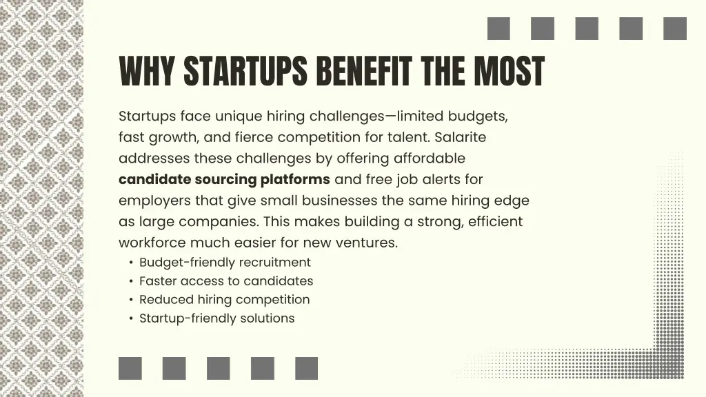 why startups benefit the most