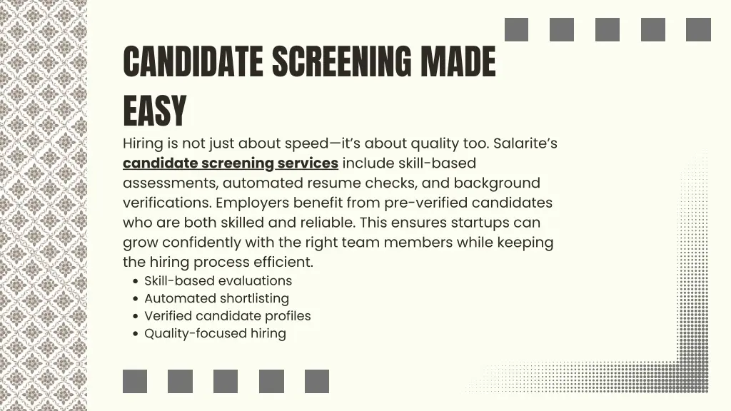 candidate screening made easy hiring is not just