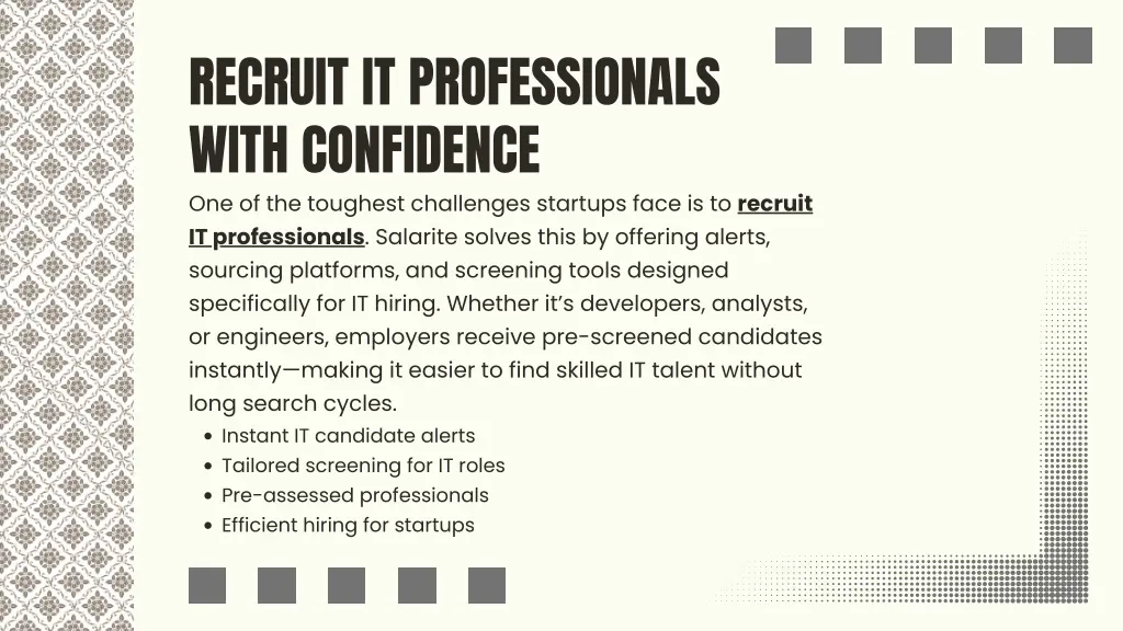 recruit it professionals with confidence