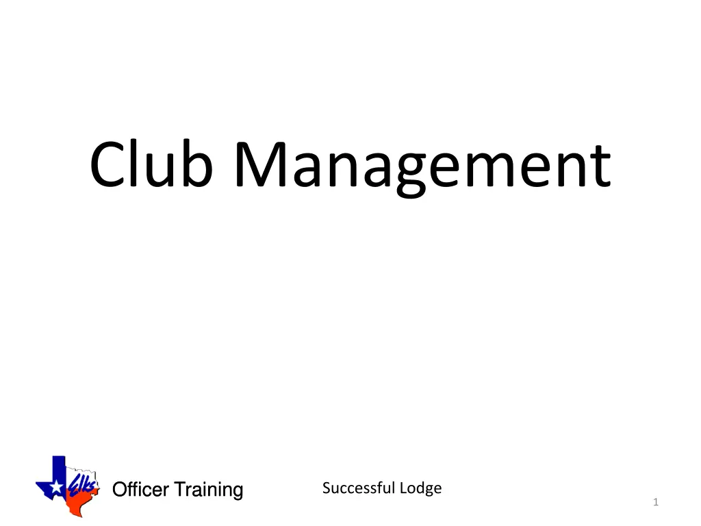 club management