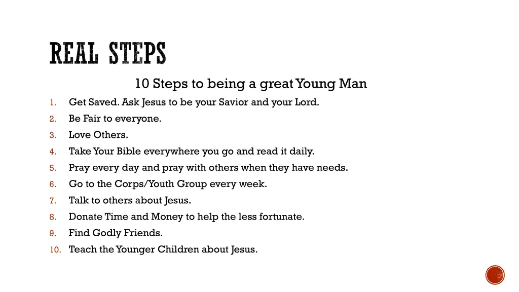 real steps