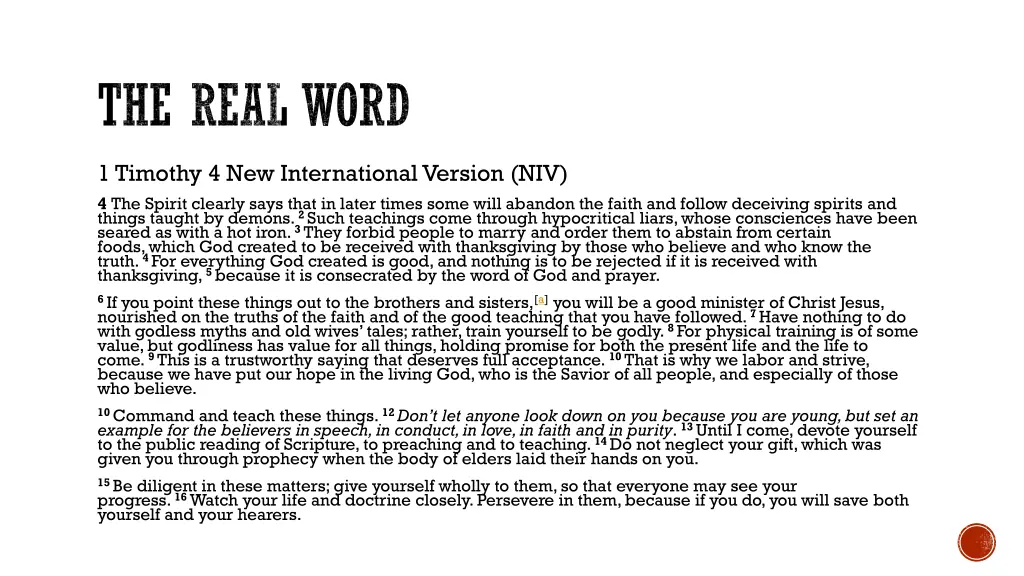 the real word