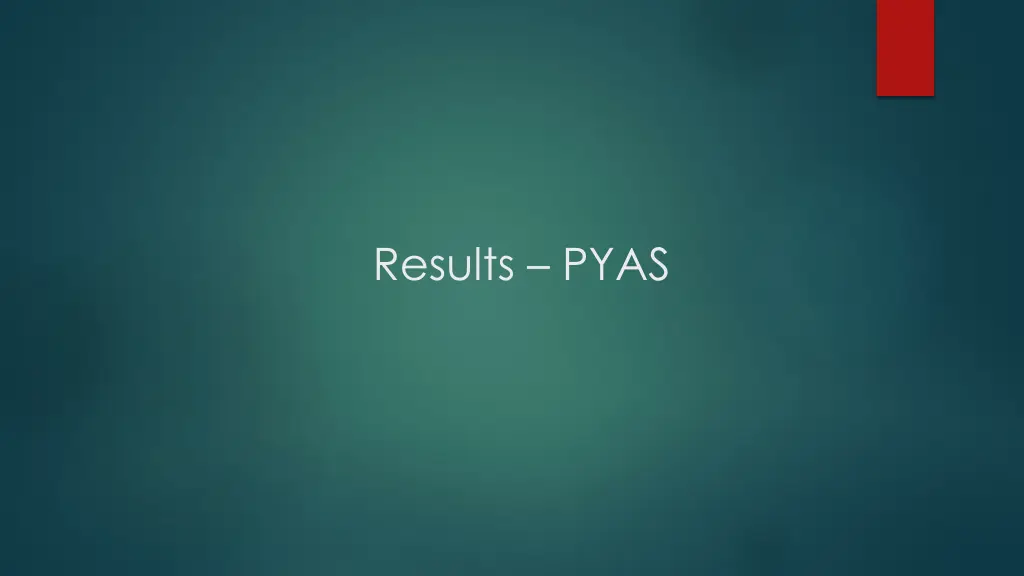 results pyas