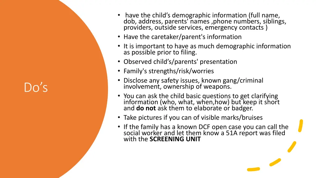 have the child s demographic information full