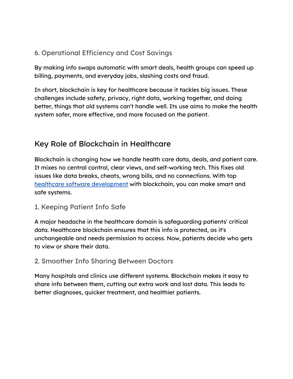 6 operational efficiency and cost savings