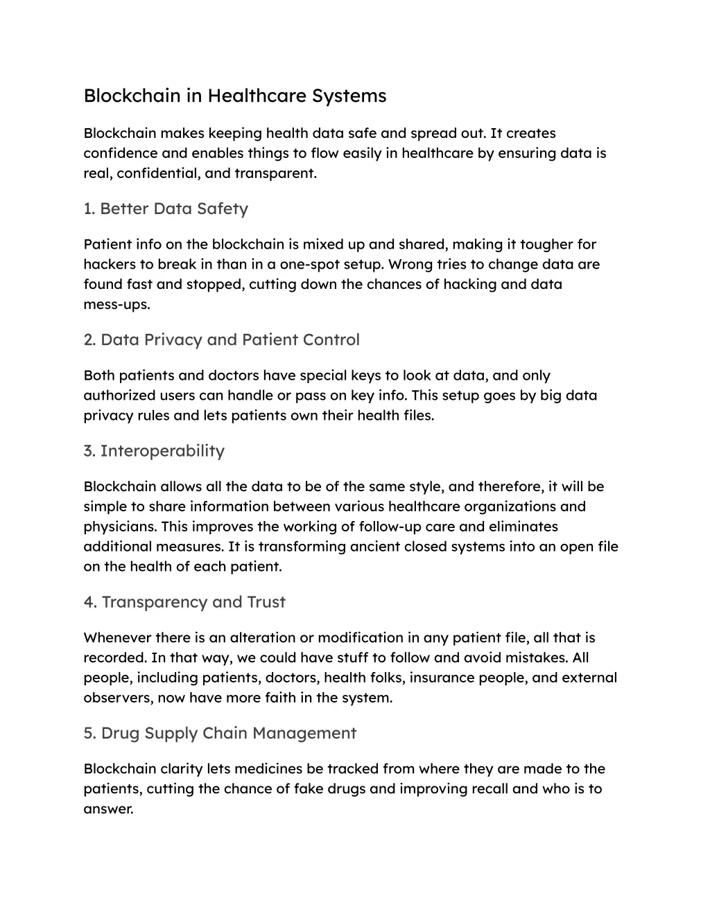 blockchain in healthcare systems