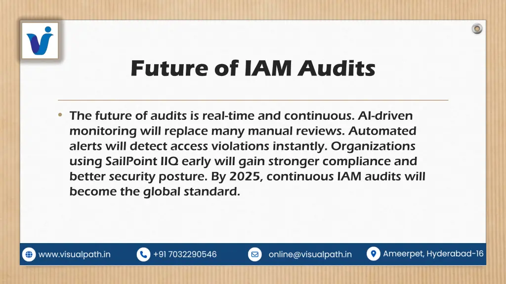 future of iam audits