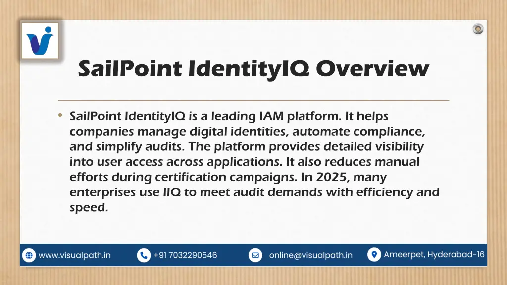sailpoint identityiq overview