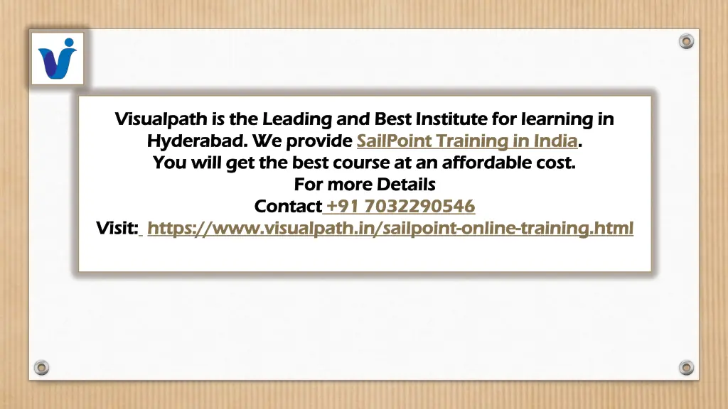 visualpath is the leading and best institute