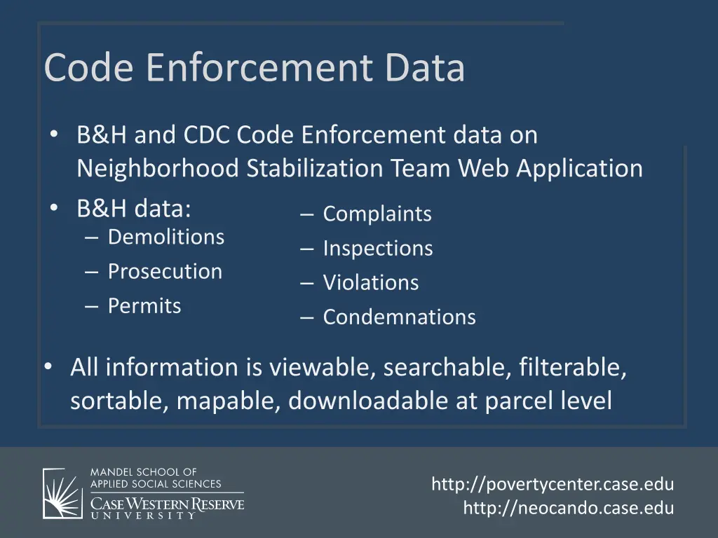 code enforcement data