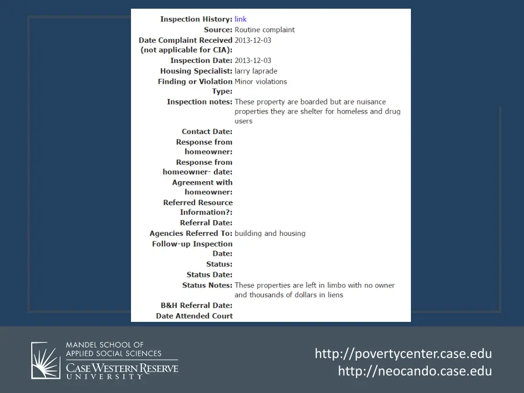 http povertycenter case edu http neocando case 2