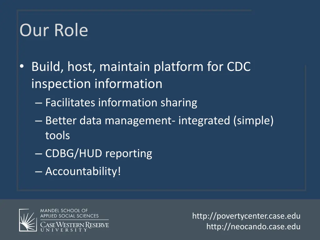 our role 1
