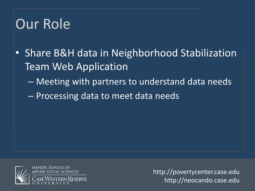 our role