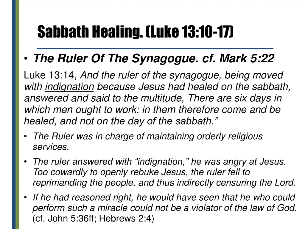 sabbath healing luke 13 10 17 2