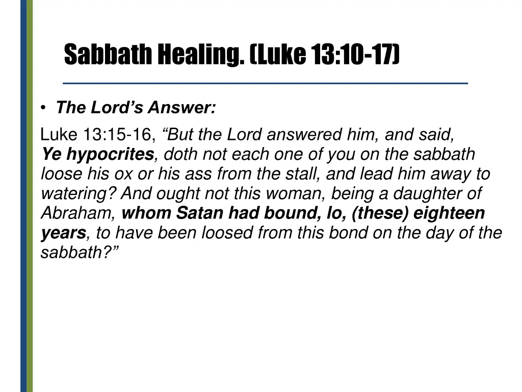 sabbath healing luke 13 10 17 5
