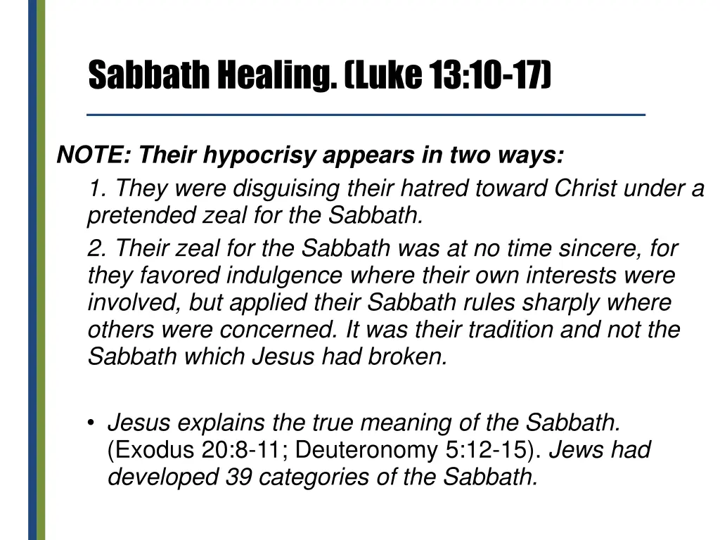 sabbath healing luke 13 10 17 6