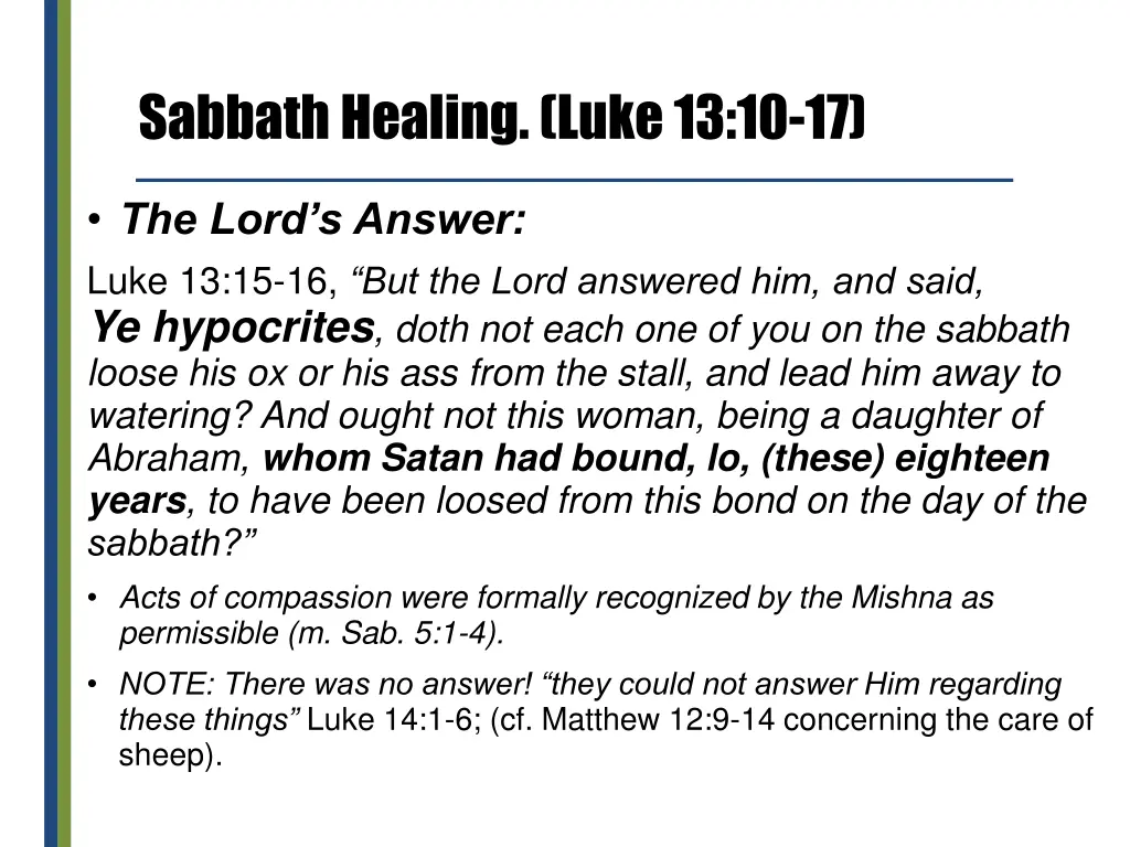 sabbath healing luke 13 10 17 8