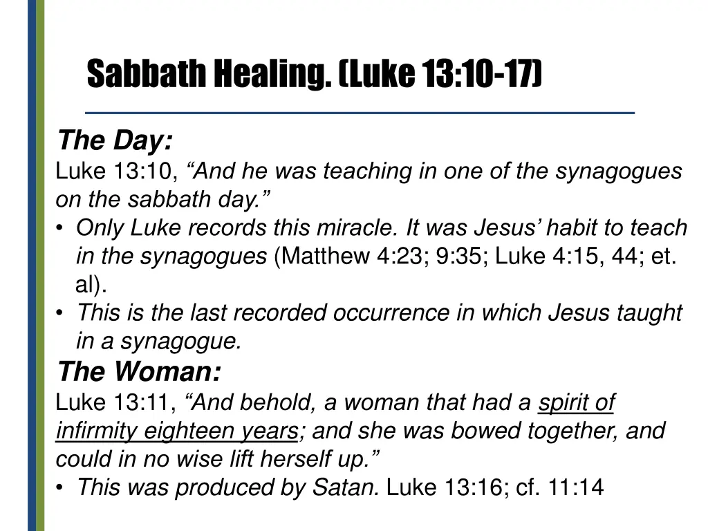 sabbath healing luke 13 10 17