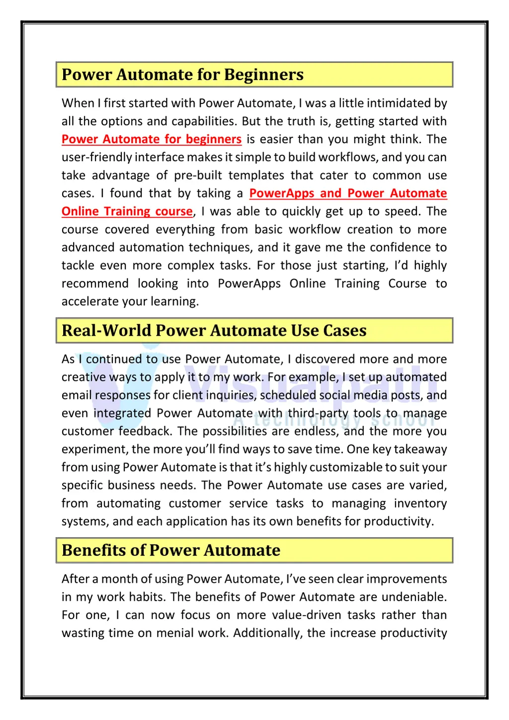 power automate for beginners