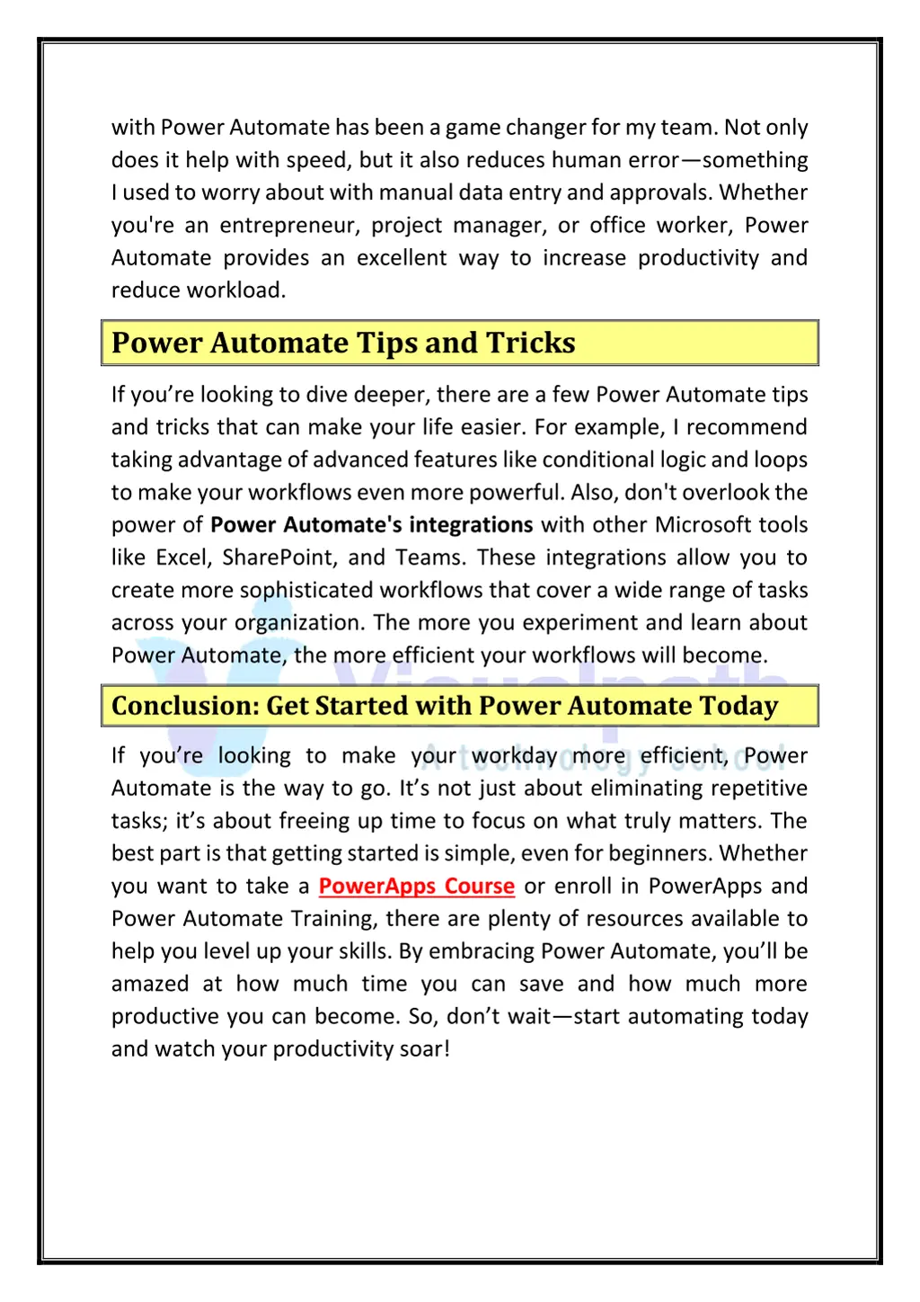 with power automate has been a game changer