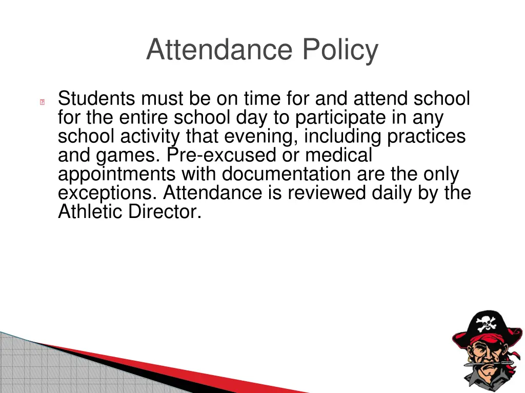 attendance policy