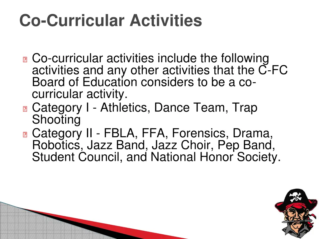 co curricular activities