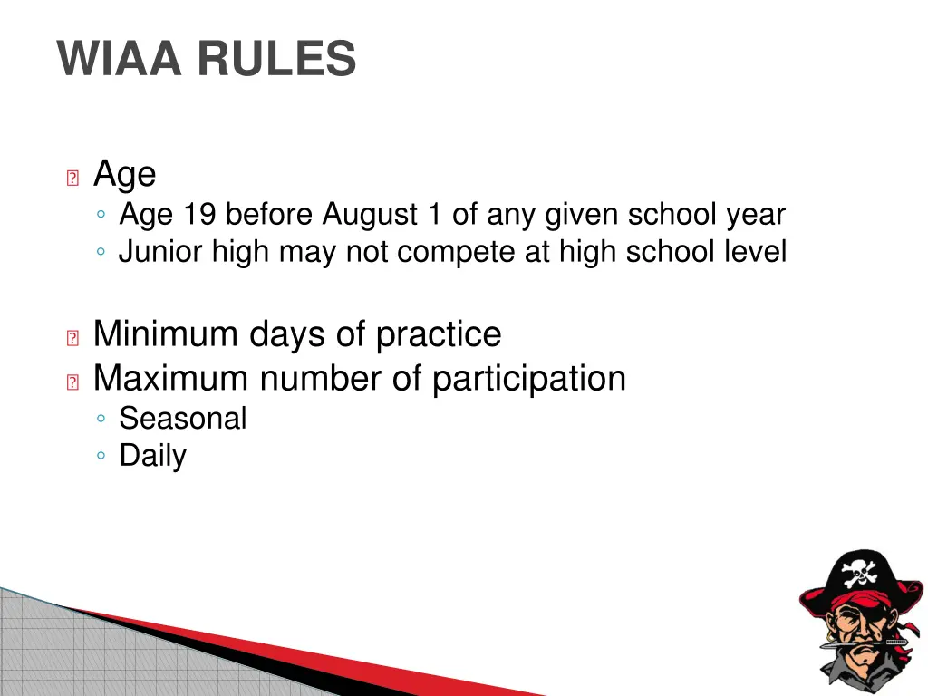wiaa rules